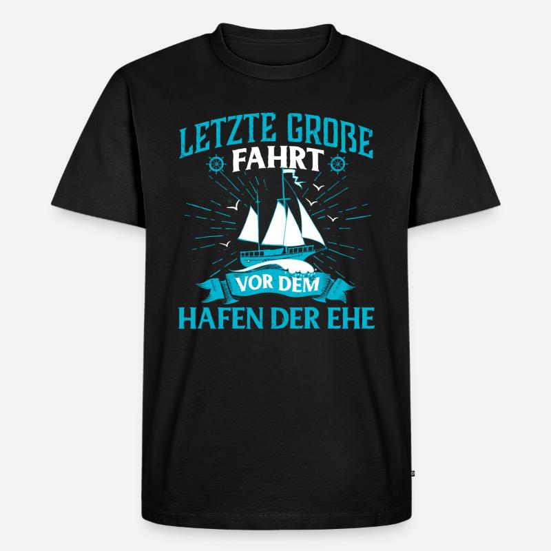 Junggesellenabschied Ehe - Männer Premium Bio T-Shirt - Schwarz