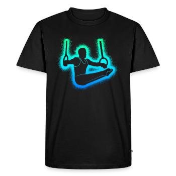 Gymnastique Gymnastique Anneau Gymnastique Enfants Hommes Gymnastique - T-shirt Premium bio Homme - noir - Devant - Nico (187cm)