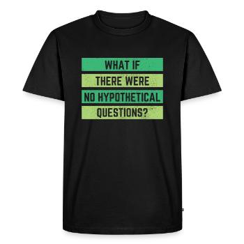 Philosophy Gift - Men's Premium Organic T-Shirt - black - Front - Nico (187cm)