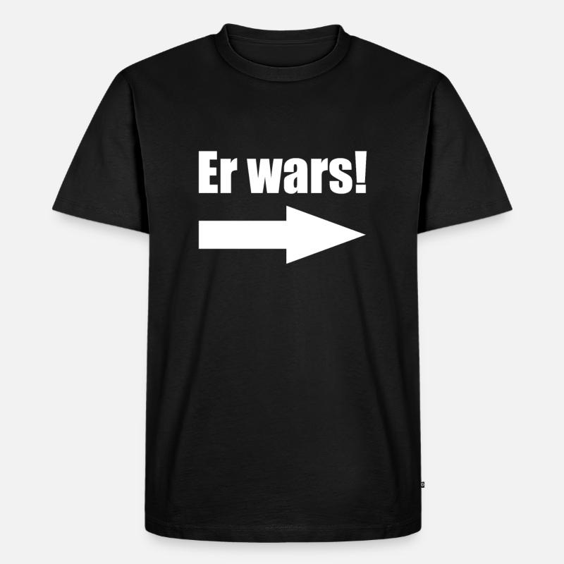er wars - Männer Premium Bio T-Shirt - Schwarz