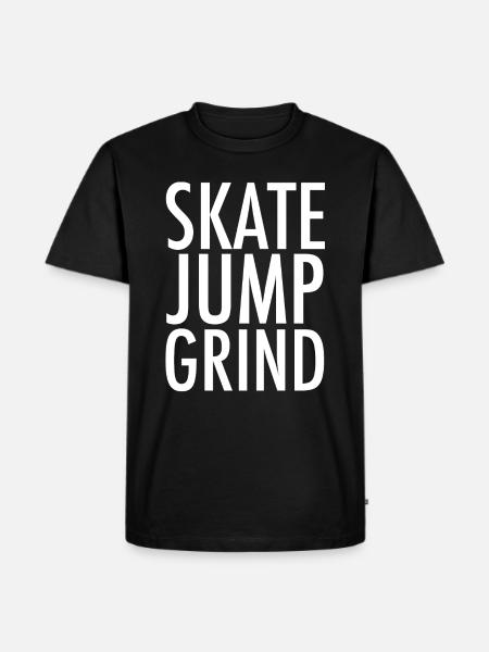 Skate Jump Grind - Men's Premium Organic T-Shirt - black