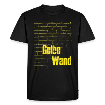 Cadeau de stade de football du mur jaune de Dortmund - T-shirt Premium bio Homme - noir - Devant - Nico (187cm)