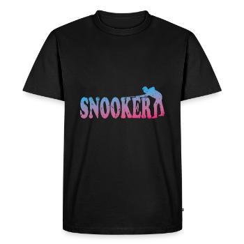 snooker - Men's Premium Organic T-Shirt - black - Front - Nico (187cm)