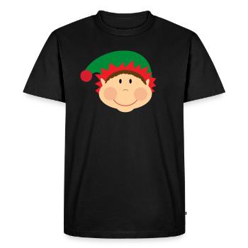 baby elf christmas baby elf - Men's Premium Organic T-Shirt - black - Front - Nico (187cm)
