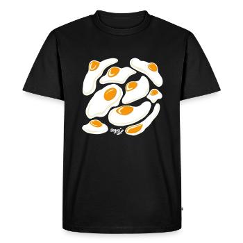 Oeufs Oeufs - T-shirt Premium bio Homme - noir - Devant - Nico (187cm)