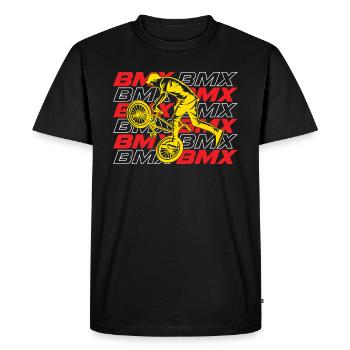 BMX Freestyle Bike - Männer Premium Bio T-Shirt - Schwarz - Vorne - Nico (187cm)