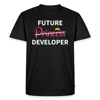 Feminist Girl - Future Developer I - T-shirt Premium bio Homme - noir - Devant - Nico (187cm)