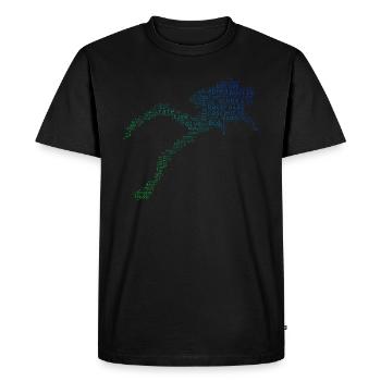 Plongeur Plongeur Plongeur Hommes - T-shirt Premium bio Homme - noir - Devant - Nico (187cm)