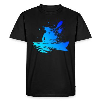 Kayak Kayak Canoë Femmes Hommes Kayak - T-shirt Premium bio Homme - noir - Devant - Nico (187cm)