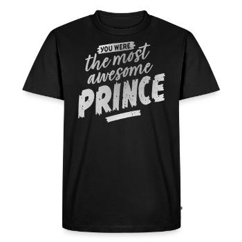 Gift for PRINCE fan - Men's Premium Organic T-Shirt - black - Front - Nico (187cm)
