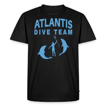 Atlantis - T-shirt Premium bio Homme - noir - Devant - Nico (187cm)
