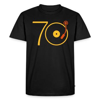 Musique des années 70 - T-shirt Premium bio Homme - noir - Devant - Nico (187cm)