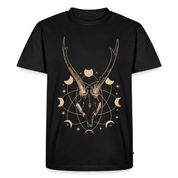 Occulte Cycle Lunaire Bois Goth - T-shirt Premium bio Homme - noir - Devant - Nico (187cm)
