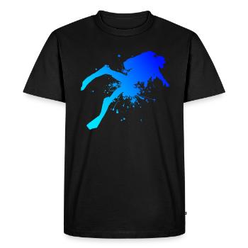 Diver Women Divers Scuba Divers Diving - Men's Premium Organic T-Shirt - black - Front - Nico (187cm)