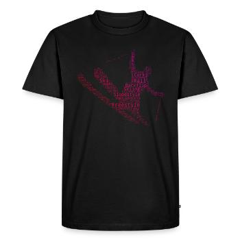 Ski acrobatique hommes Ski acrobatique Saut à ski femmes - T-shirt Premium bio Homme - noir - Devant - Nico (187cm)