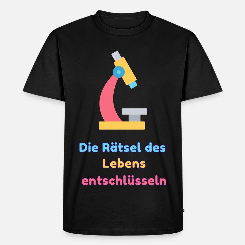 Die Rätsel des Lebens entschlüsseln - Männer Premium Bio T-Shirt - Schwarz