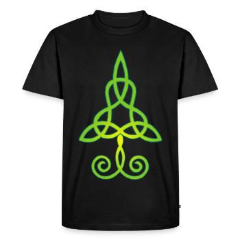 Arbre et nature - T-shirt Premium bio Homme - noir - Devant - Nico (187cm)