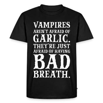 Le vrai secret du vampire - T-shirt Premium bio Homme - noir - Devant - Nico (187cm)
