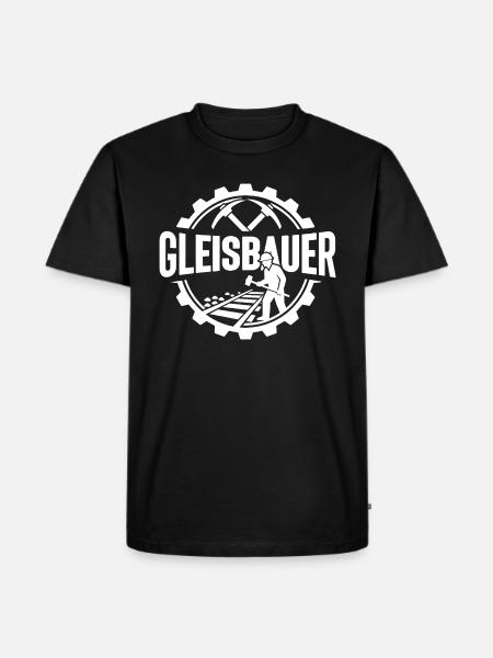 Track Builder Construction Site Railway - Men's Premium Organic T-Shirt - black