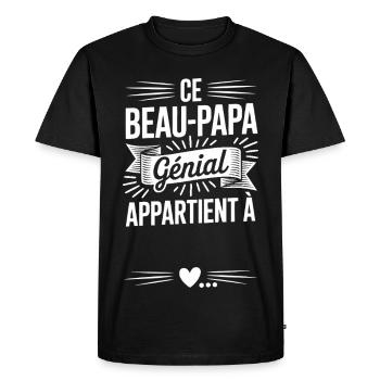 This Awesome Handsome Dad to Personalize – Family Gift - Men's Premium Organic T-Shirt - black - Front - Nico (187cm)