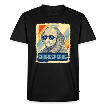 Shakespeare Littérature Hamlet Retro cadeau - T-shirt Premium bio Homme - noir - Devant - Nico (187cm)