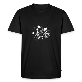 Enduro - T-shirt Premium bio Homme - noir - Devant - Nico (187cm)