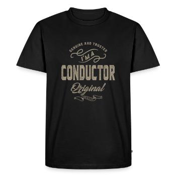 Je suis chef d'orchestre - T-shirt Premium bio Homme - noir - Devant - Nico (187cm)