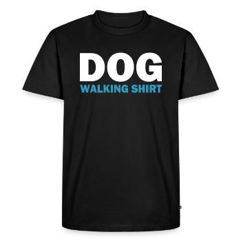 Promenade du chien - T-shirt Premium bio Homme - noir - Devant - Nico (187cm)