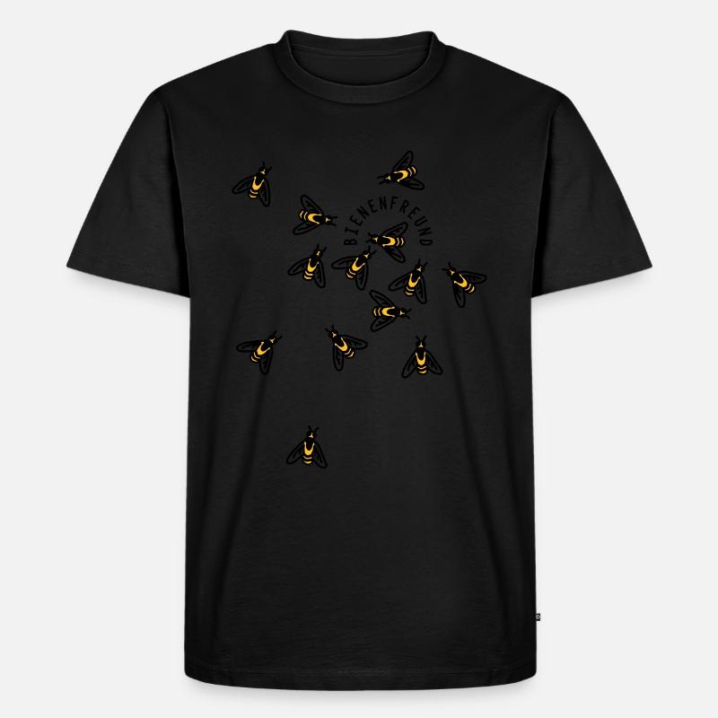 Bienen - Männer Premium Bio T-Shirt - Schwarz