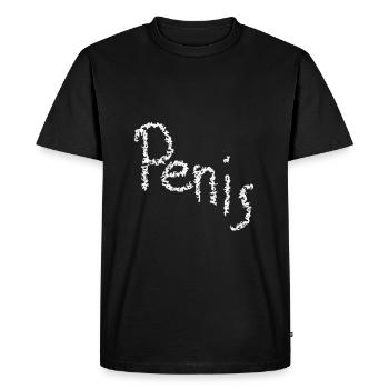 Ornate penis - Men's Premium Organic T-Shirt - black - Front - Nico (187cm)