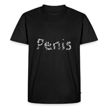 penis Geschenk - Männer Premium Bio T-Shirt - Schwarz - Vorne - Nico (187cm)
