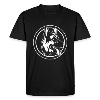 German Shepherd Dog - Men's Premium Organic T-Shirt - black - Front - Nico (187cm)