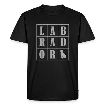 Labrador Dog Labrador - Men's Premium Organic T-Shirt - black - Front - Nico (187cm)