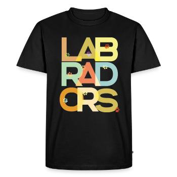 Labrador Dog Labradors - Men's Premium Organic T-Shirt - black - Front - Nico (187cm)