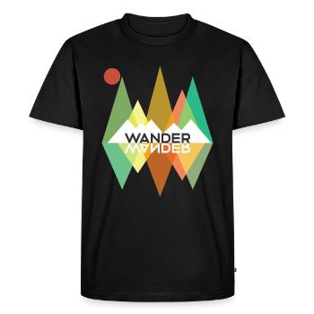 Randonnée pédestre - T-shirt Premium bio Homme - noir - Devant - Nico (187cm)