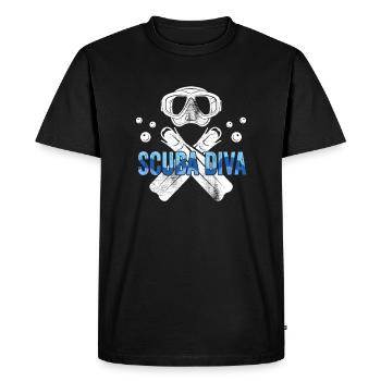 Scuba Diving Scuba Diva - Men's Premium Organic T-Shirt - black - Front - Nico (187cm)