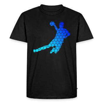 Joueurs de handball Handball Handball Handball Hommes - T-shirt Premium bio Homme - noir - Devant - Nico (187cm)