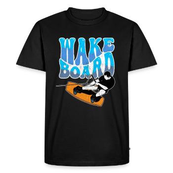 Wakeboarding Wakeboard - T-shirt Premium bio Homme - noir - Devant - Nico (187cm)