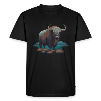 Mammifère - T-shirt Premium bio Homme - noir - Devant - Nico (187cm)
