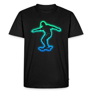 Skate Skateboarder Skater Garçons Skateboard - T-shirt Premium bio Homme - noir - Devant - Nico (187cm)