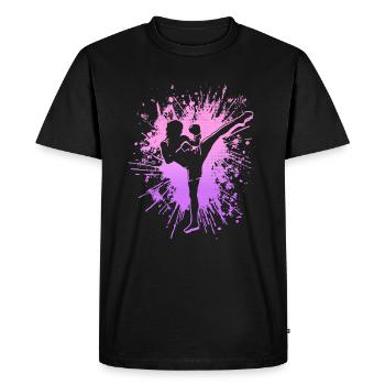 Muay Thai Martial Arts Kids Girls Kickboxing - Men's Premium Organic T-Shirt - black - Front - Nico (187cm)