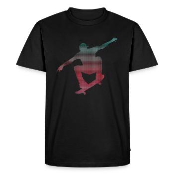 Skateur Skateur Skateboard Coloré Skateur - T-shirt Premium bio Homme - noir - Devant - Nico (187cm)