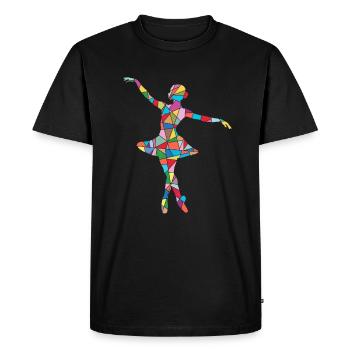 danseuse de ballet danseuse de ballet ballerine - T-shirt Premium bio Homme - noir - Devant - Nico (187cm)