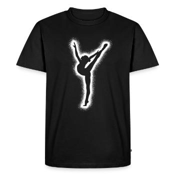 Gymnaste Gymnastique Gymnastique artistique Gymnastique féminine - T-shirt Premium bio Homme - noir - Devant - Nico (187cm)
