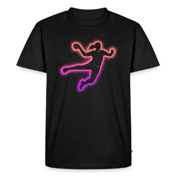 Handball Handball Joueur de Handball Fille Handball - T-shirt Premium bio Homme - noir - Devant - Nico (187cm)