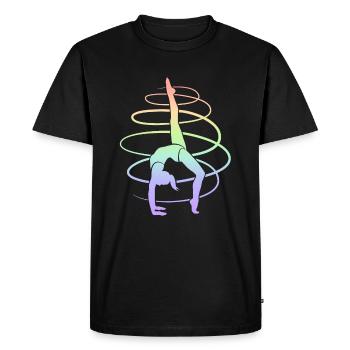 Gymnaste Gymnastique Enfants Femmes Filles Gymnastique - T-shirt Premium bio Homme - noir - Devant - Nico (187cm)