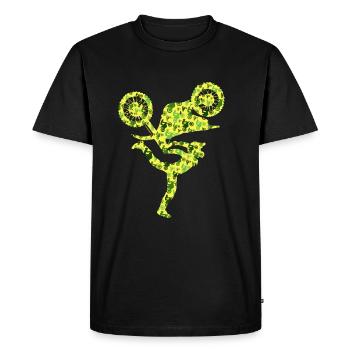 Dirt Biker Motard Enfants Motocross Garçons - T-shirt Premium bio Homme - noir - Devant - Nico (187cm)