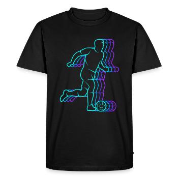 Soccer Vintage Footballers Men's Soccer Kids - Men's Premium Organic T-Shirt - black - Front - Nico (187cm)
