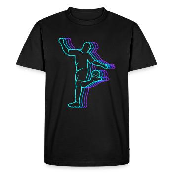 Soccer vintage kids soccer men soccer - Men's Premium Organic T-Shirt - black - Front - Nico (187cm)