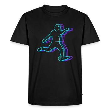 Soccer vintage kids soccer boys soccer - Men's Premium Organic T-Shirt - black - Front - Nico (187cm)